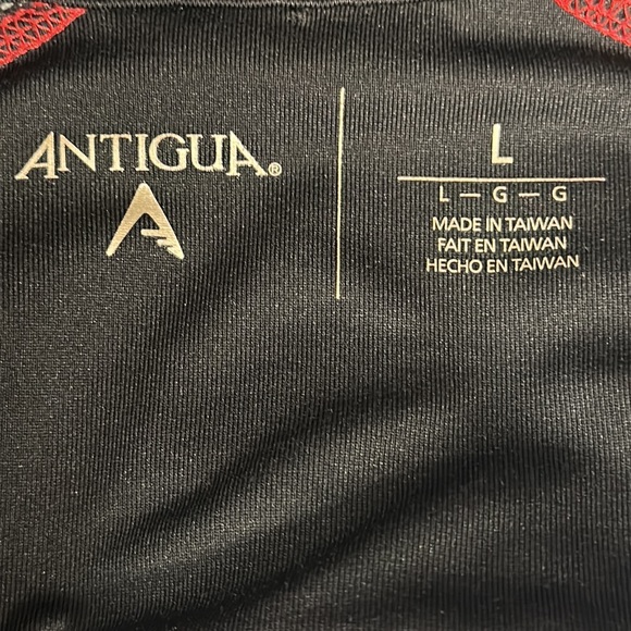 Atlanta Falcons NFL Gray Red Black Embroidered Pullover Jacket Antigua Large - Picture 11 of 12